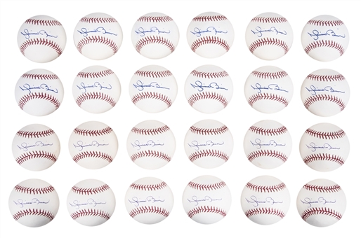 Lot of (24) Mariano Rivera Signed OML Baseballs (JSA Auction LOA)